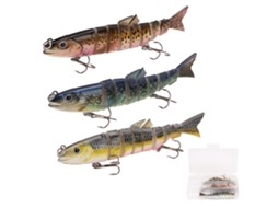 Lure Multi-section Fish, Simulated Bait, Multi-segment Swimming, 21.5g Plastic Lure, 8-section Hard Bait, Sea Fishing Bait, Fishing Tackle