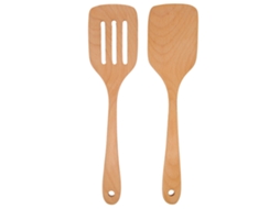 2pcs de espátula de madeira resistente ao calor, utensílios de cozinha para uso doméstico | S/MARCA