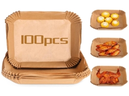 Lurelia Papel Para Air Fryer, 100 Unidades, 20 Cm, Descartável