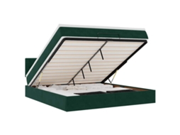 Estrutura de Cama Otomana com Colchão Verde Escuro MAISON EXCLUSIVE (160x200 cm)