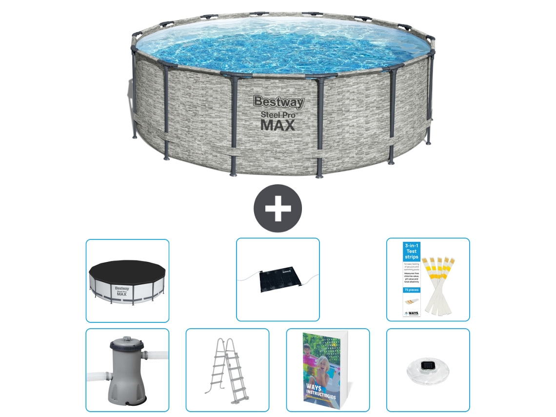 Bestway Piscina Bestway Steel Pro Max Redonda - 427x122 Cm - 8-peças S598