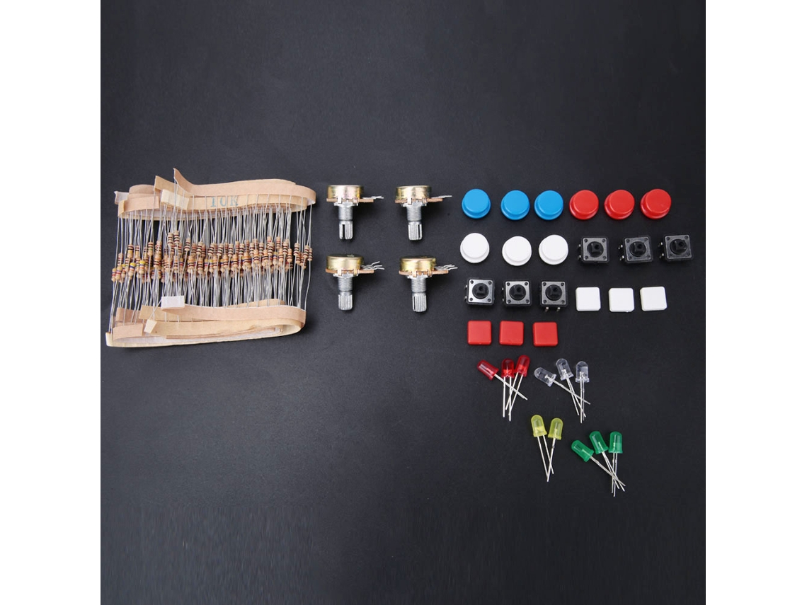 Conjunto De Componentes Eletrônicos Laxiscreed Com Resistências E Leds Para Projetos Diy