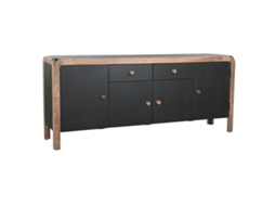 Aparador DKD HOME DECOR DKD Home Decor 177 x 38 x 75 cm Natural Preto Madeira