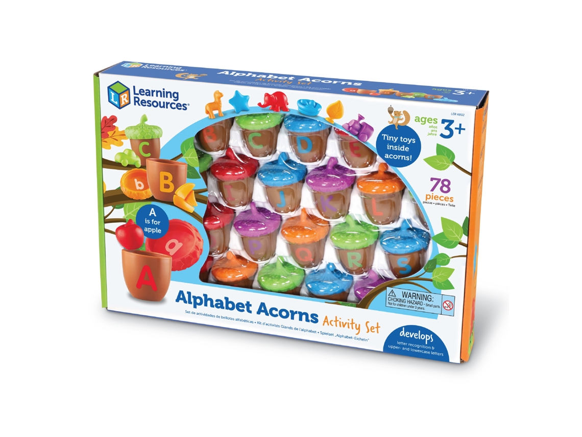 Brinquedos Educativos Learning Resources Conjunto De Atividades Com Bolotas Do Alfabeto