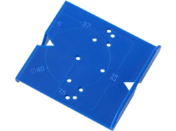 Gabarito Para E De 35mm 40mm Portas Material Abs Com Oculto