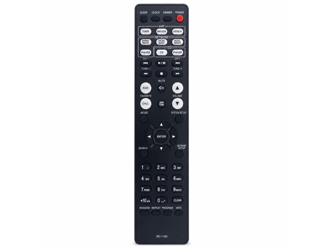 Comando À Distância Compatível Com Amplificador Denon Rc-1163_zhd