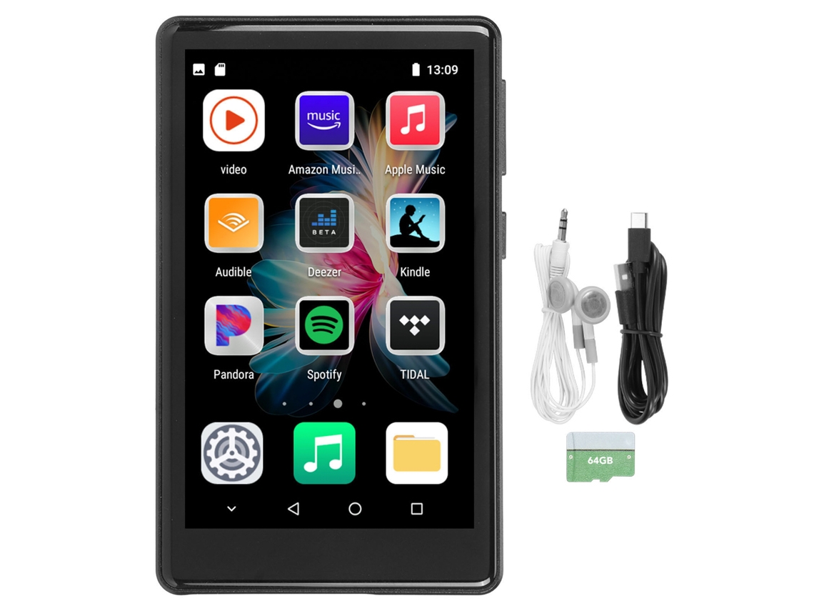 Leitor Mp3/Mp4 Bluetooth SMANDY Mp03 4.0Inch 32G Rom 64G Tf Preto