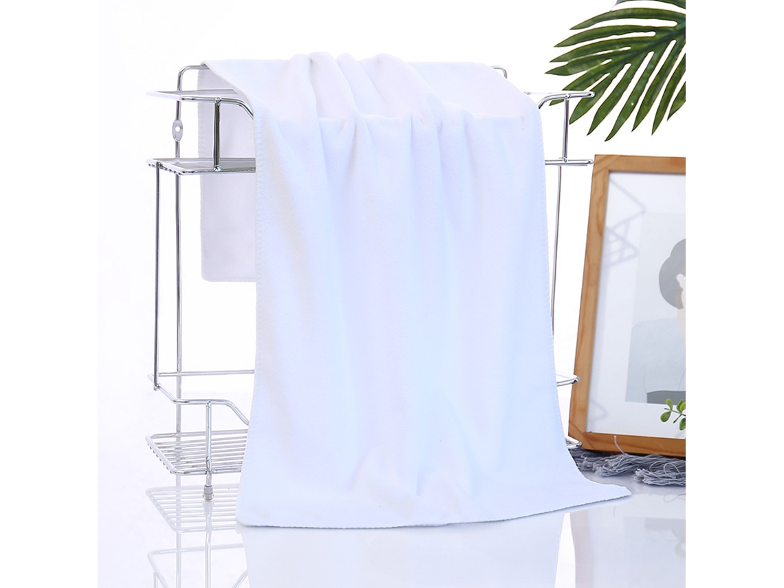 Toalha de Banho de Microfibra Espessa e Altamente Absorvente MDUG (branca)