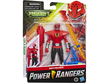 Figura de Ação  Red Ranger Beast-X Mode Beast Morphers (Idade Mínima: 4 anos)