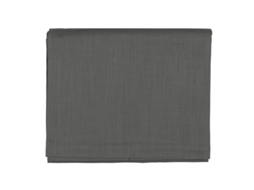 Tovaglia Da 6 Fazzini Canvas Di Puro Cotone Fiammato Con Alta Balza Applicata A Mano Tinto Indanthrene Piombo (145x180)