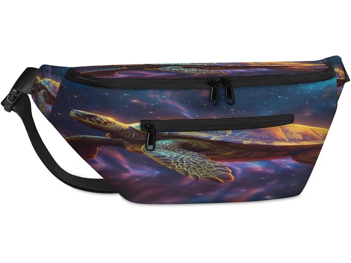 Bolsa de ombro unissex Tropicallife de grande capacidade com estampa Marinha Tartaruga, 38 x 25,9 x 19 cm.