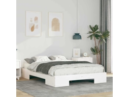 Vidaxl Estrutura da Cama Branco 135 X 190 Cm