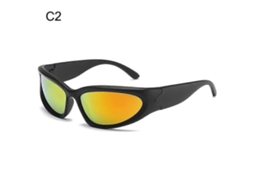 Óculos de Sol Esportivos Vintage | Óculos de Sol Vintage Y2k | Óculos de Sol Estilo Goggle Y2k - Y2kc2