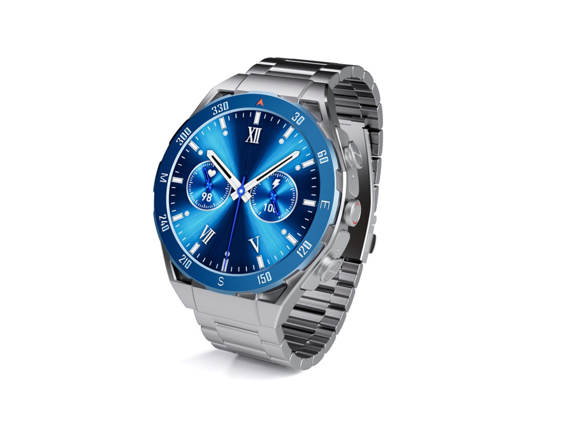 SHAH ARPAN F33 Tws Earbuds Smart Watch 2 em 1 4G Memória Frequência Cardíaca Monitoramento de Saúde Música Esportes Aço Prateado