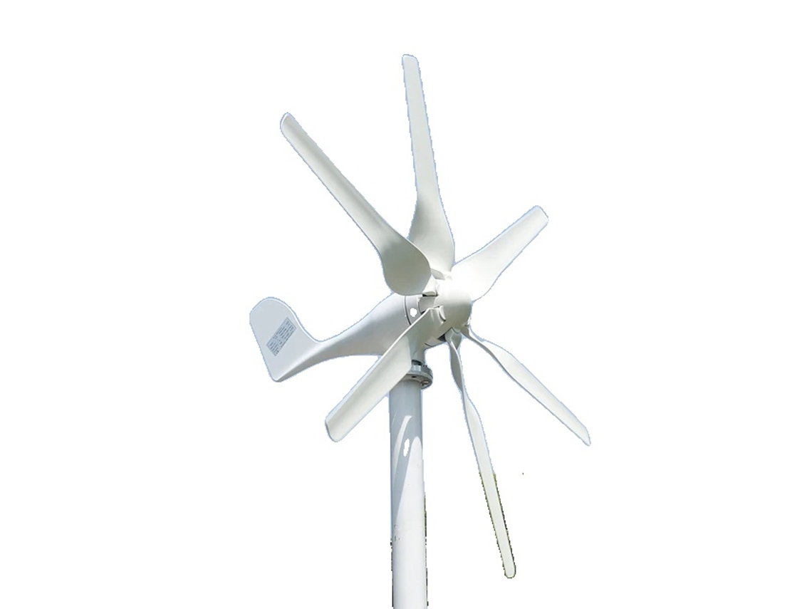 Gerador De Turbina Eólica, Controlador Híbrido Mppt, Energia Alternativa,12v,com Controlador Mppt,800w 6 Lâminas Oem