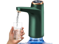 Bomba Dispensadora De Garrafão De Água De 5 Galões (aproximadamente 15,7 Litros), Recarregável Via Usb (verde)