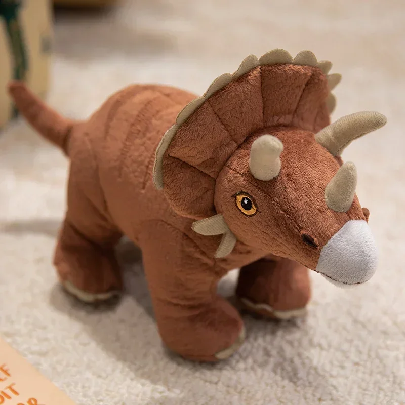(triceratops 31cm-50cm) Dinossauro De Pelúcia Realista, Um Presente Ideal Para Crianças.