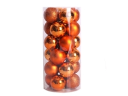 24 Enfeites De Natal Brilhantes E Polidos Em Formato De Bola, Medindo 3,8 Cm . Hengjian (1,5 Polegadas)