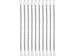 Kit de 10 Suportes de Ferro Preto para Plantas, Correntess para Pendurar Vasos e Pôsteres, Fáceis de Instalar e CHABERLU