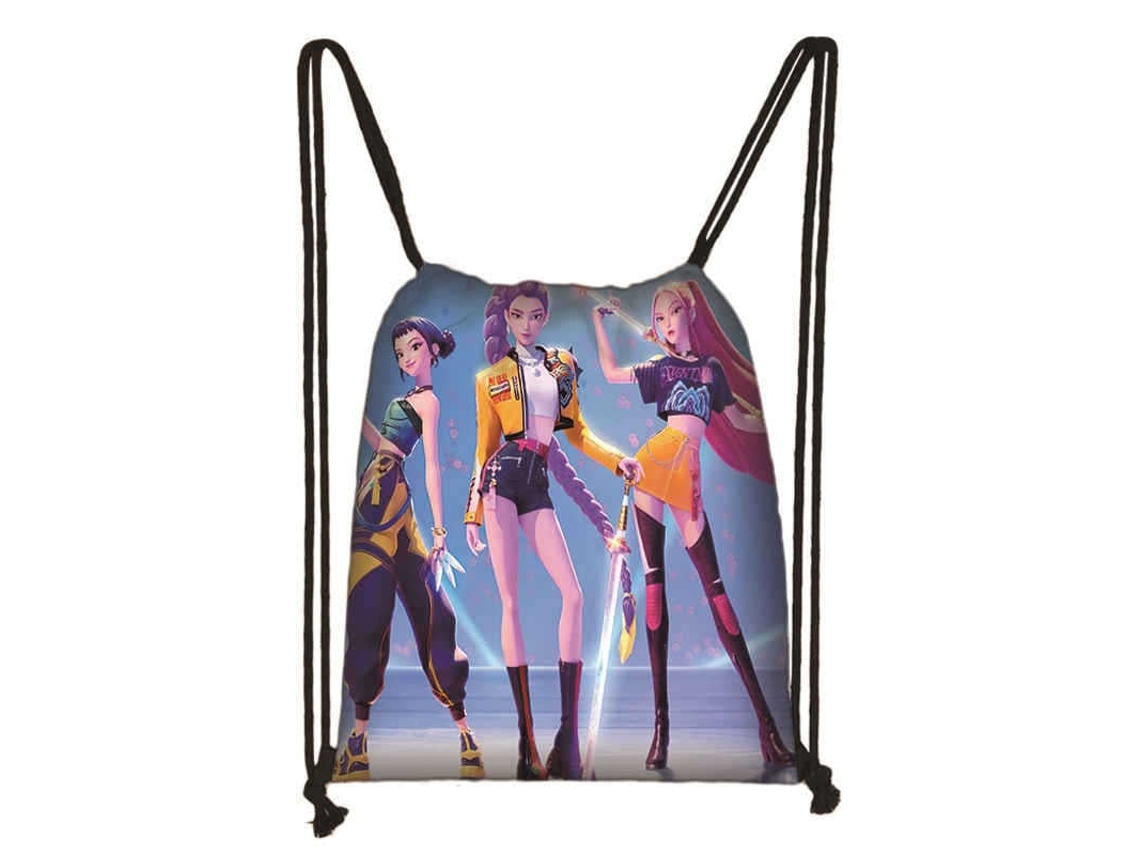 Mochila de Ginástica Infantil- Confortável e Prática Huntrix Preta a BRILVIBERA