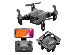 Mini Drone Bestvite Dobrável V2 Com Câmera Hd 1080p (1 Bateria Duração Da Bateria 12 Min Preto)
