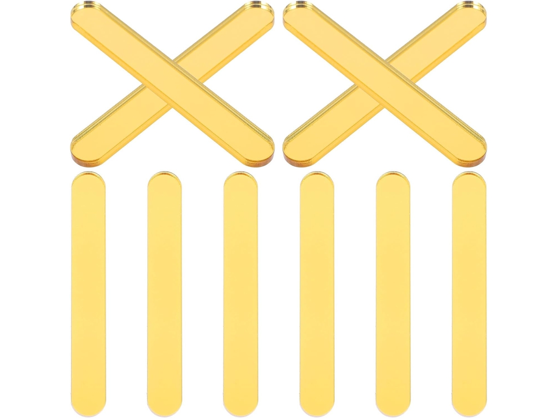 Utensílios Para Fazer Sorvete, Palitos De Acrílico, 30 Peças, Dourados, 7cm 2, 75 Polegadas, Para Sobremesas E Modelagem
