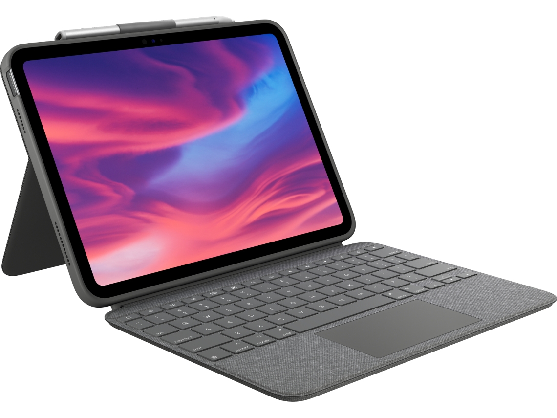 Teclado LOGITECH Combo Touch Cinzento Francês