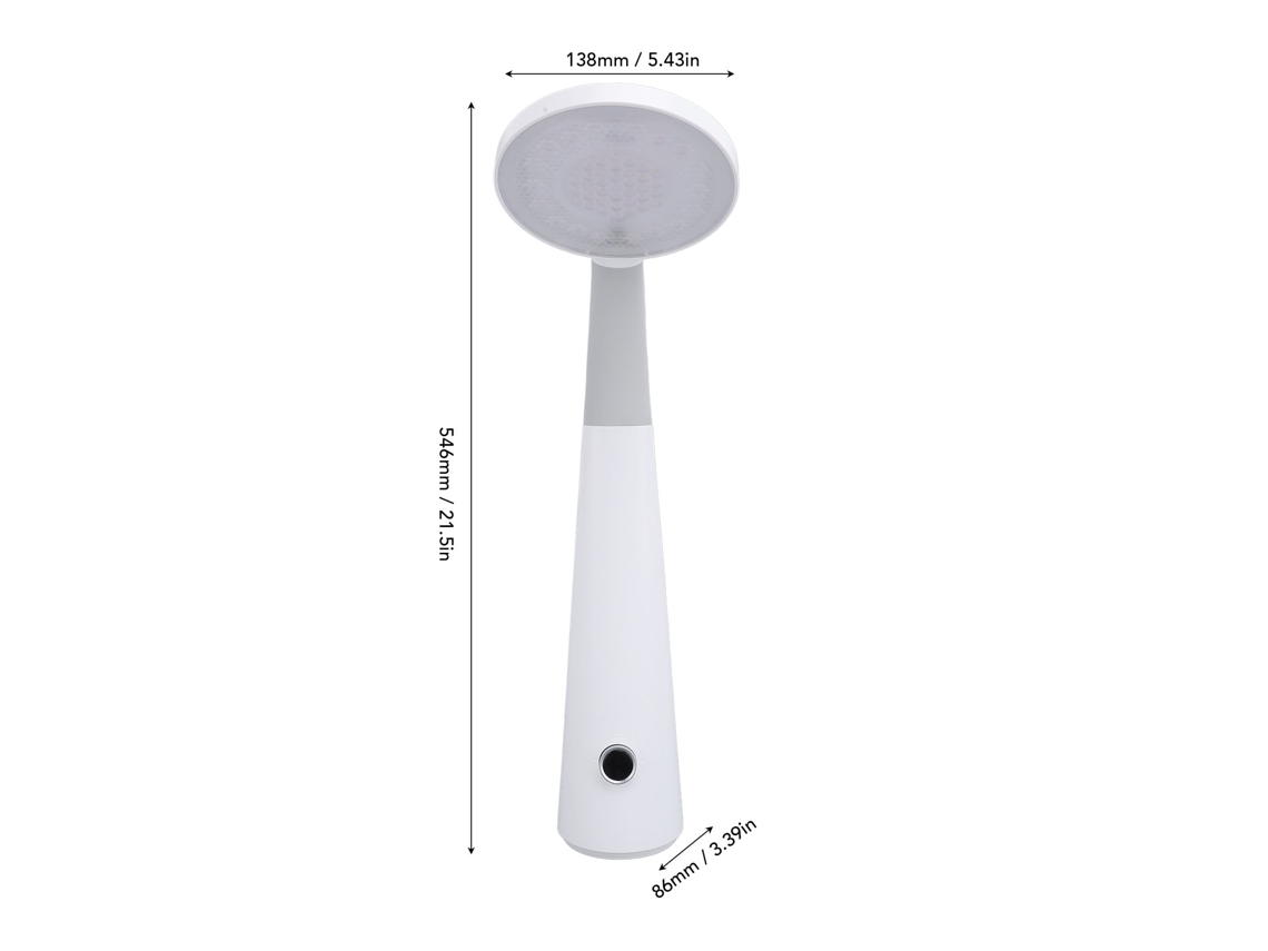 Lâmpada De Secretária Led Recarregável Laxiscreed Com Pescoço Ajustável Para Iluminação Personalizada