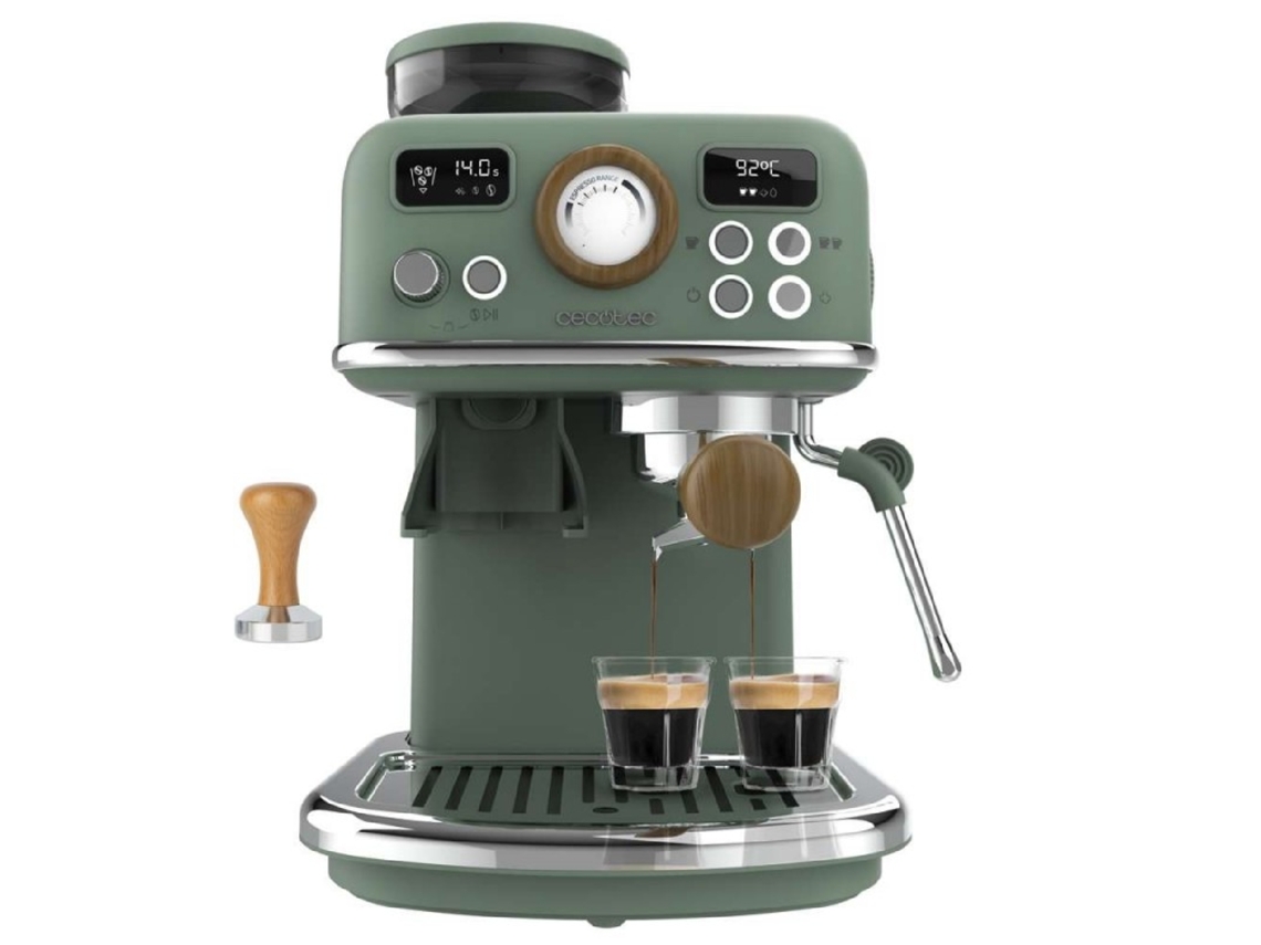 Cecotec Máquina De Café Expresso Manual Power Espresso 20 Tradizionale Grind. 1500 W, Moinho 20 Níveis, 20 Barras, Pid