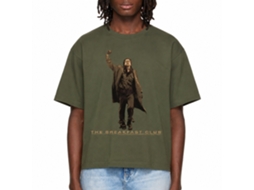Rockinstone Breakfast Club Movie Vintage Guy Solid Military Green Adult T-shirt Size:xl