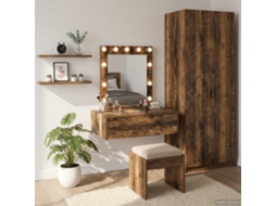 Vidaxl Mesa De Vestir Castanho 60 X 40 X 70 Cm Derivados De Madeira