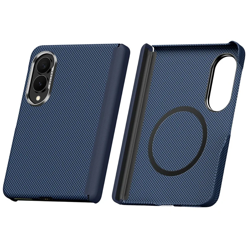 Capa Eifson Para Samsung Galaxy Z Fold8, Texturizada Com Grade E Anti-impressão Digital Em Pc - Compatível - Azul