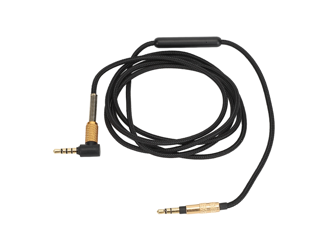Cabo de Áudio 3.5mm para 3.5mm com microfone, trançado e durável EOOCOO