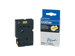 Fita Laminada Preta E Amarela Brother Tc601 Para P Touch 2000, 3000, 500, 5000, 8e Slowmoose
