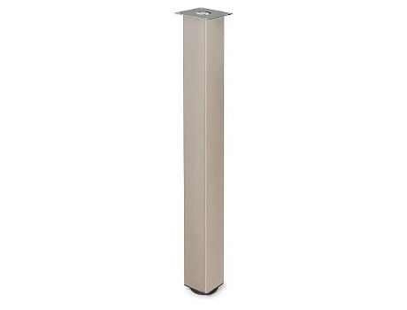 Jgo.4patas regulable para mesa rigo 60x60-710 niquel satinado