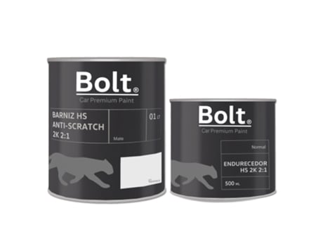 Conjunto Verniz Mate + Catalisador BOLT SPRAY PREMIUM PAINT Normal Hs 2:1 2K 1,5 Lt
