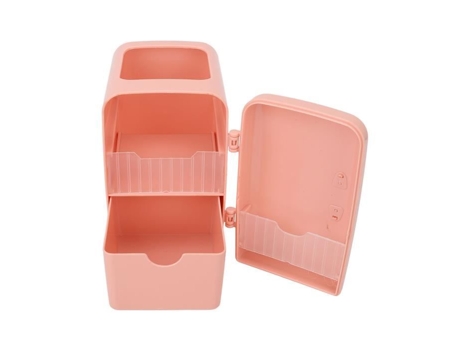 Caixa De Armazenamento Para Pincéis De Maquiagem Drfeify Mini Branco Prática E Resistente