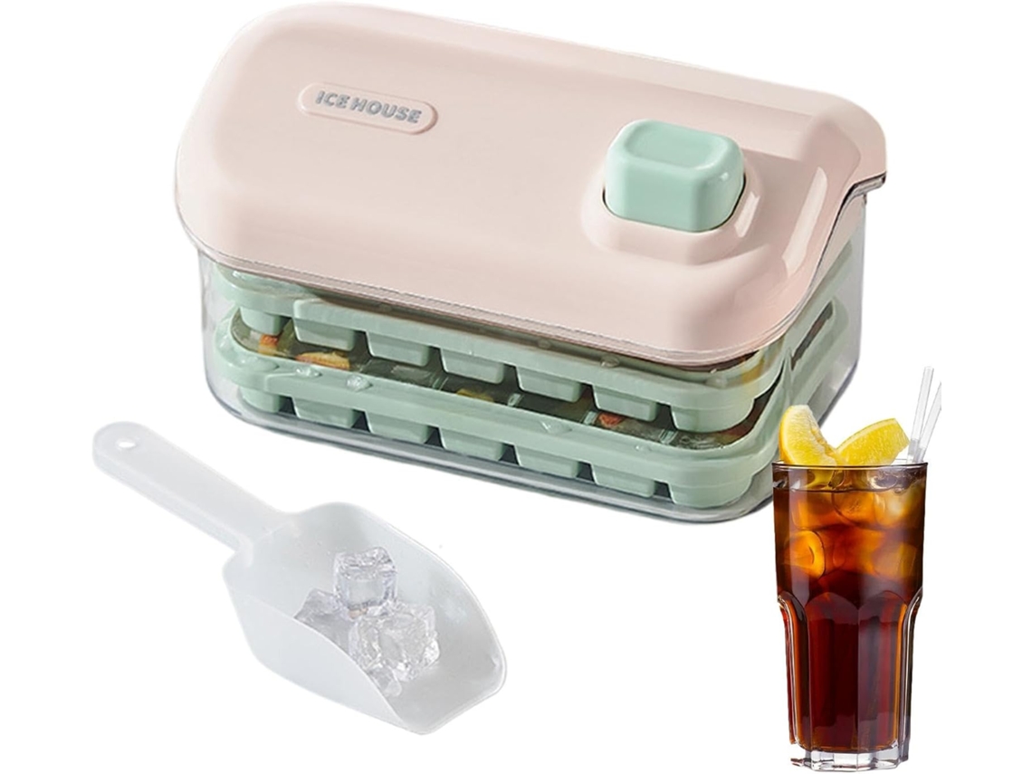 Forma De Gelo Com Tampa E Recipiente, Formas De Gelo Para Freezer Forma Para Fazer Gelo No Cong Gokoco