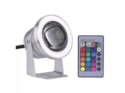 Omni projetor Led Submersível Rgb Ip68 10w, Lâmpada Subaquática para Piscina, Fonte e Exterior com Controle Remoto