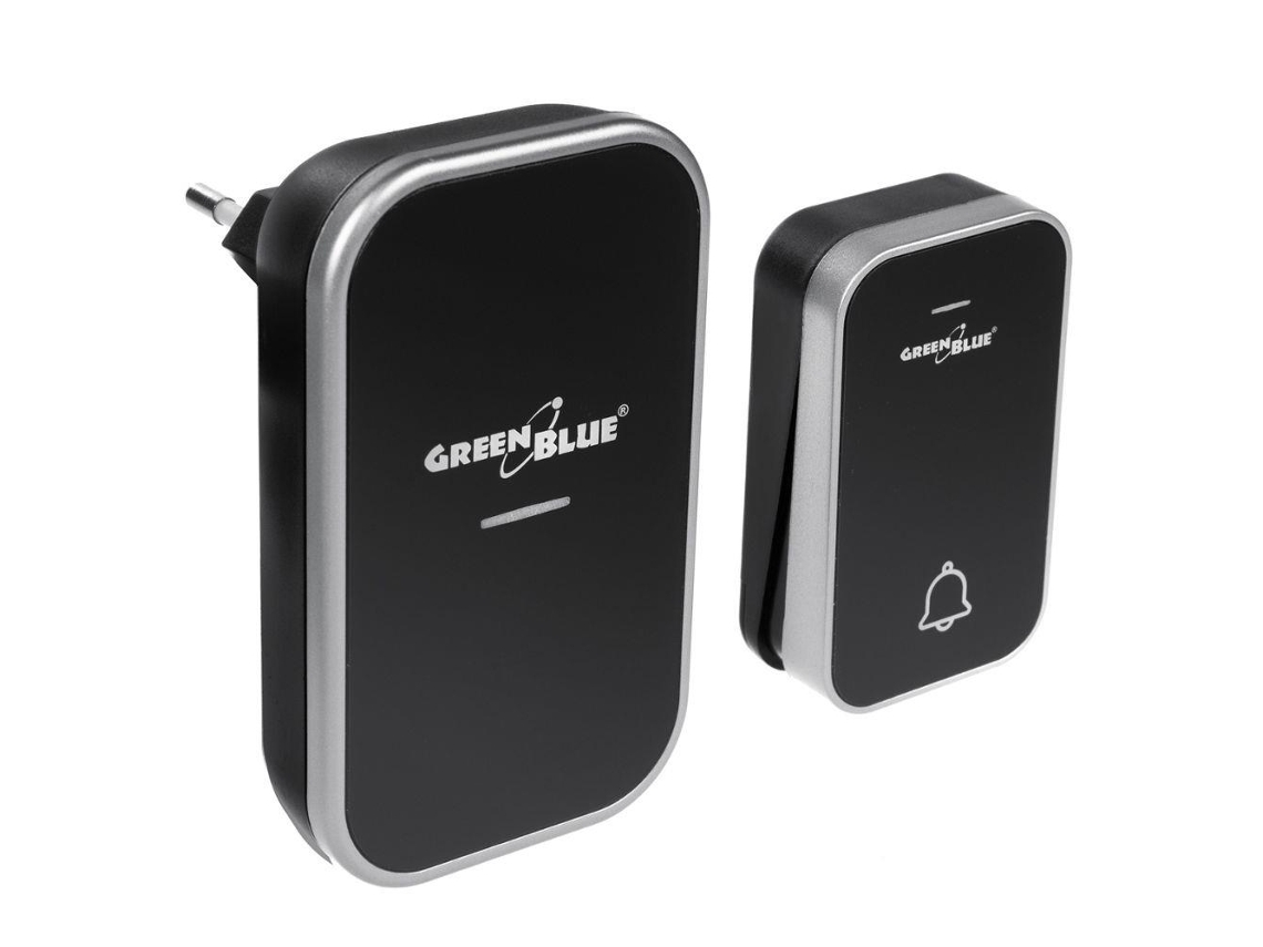 Campainha Cinética Greenblue Sem Bateria, 38 Melodias, Alcance De 200 M, Ip44
