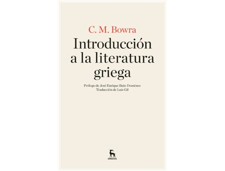 Livro Introducción A La Literatura Griega de Bowra, C.M.