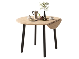 Mesa de Jantar Dobrável 100x100cm com pés de metal DELCOND