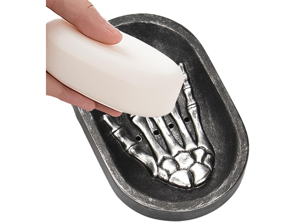 Bandeja De Resina Em Formato De Esqueleto Para Shampoo De Mãos, Recipiente De Armazenamento