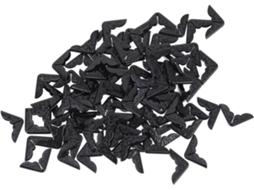 Unomor Conjunto de 100 Protetores de Borda Triangulares Ferro 1,4cm 0,55 Polegadas para Livros, Cadernos e Massas Fácil