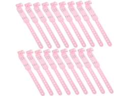 Pacote Com 100 Pulseiras De Identificação Para Recém Nascidos Em Hospitais Feitas Pvc Macio E Ajustável, Com Fecho