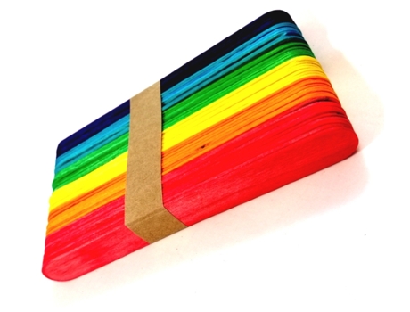 Palitos Criativos, Mistura De Cores, 50 Unidades. Vistar