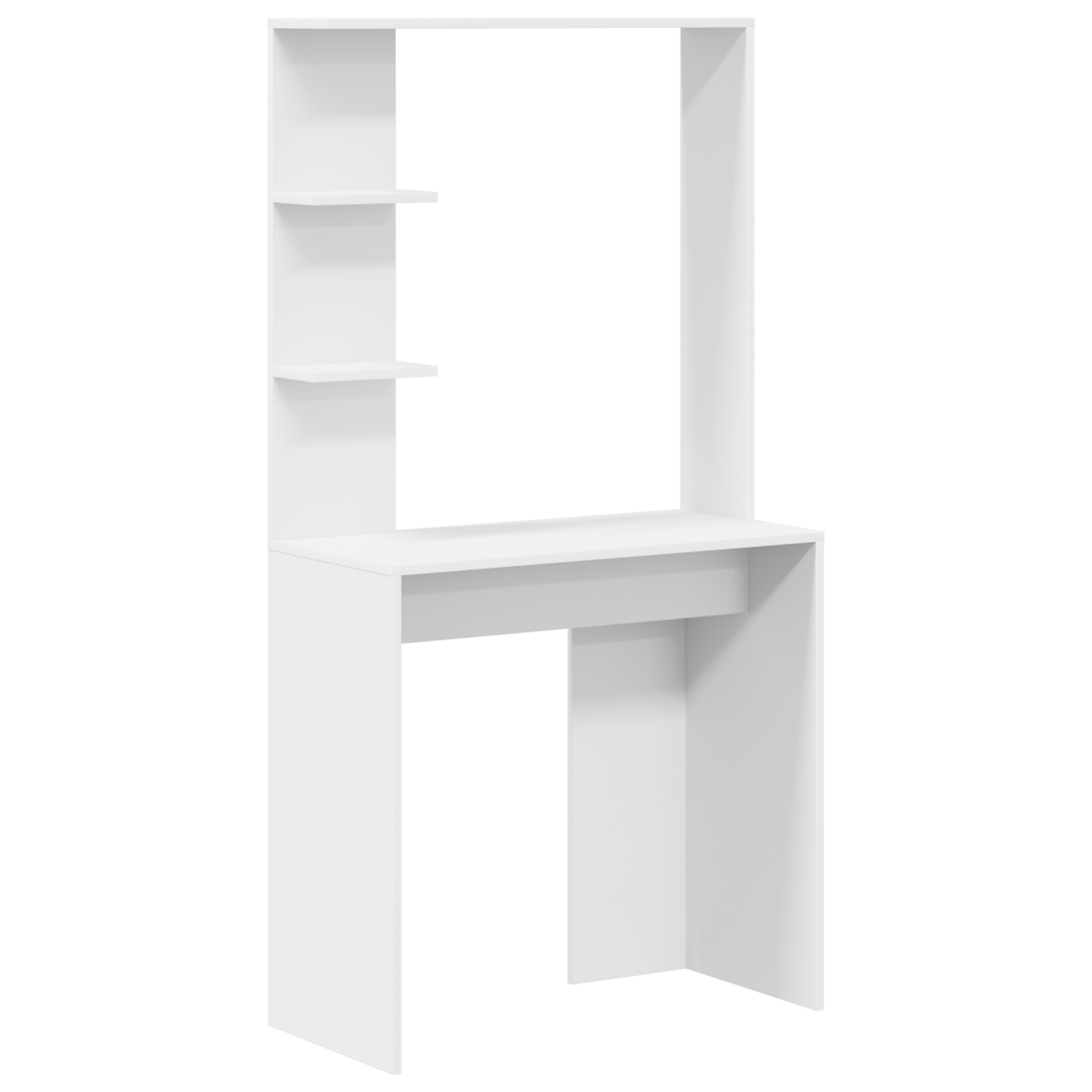 Conjunto 1 Secretária De Escrita Vidaxl Branco Derivados De Madeira (78,5 X 37 X 154,5 Cm)