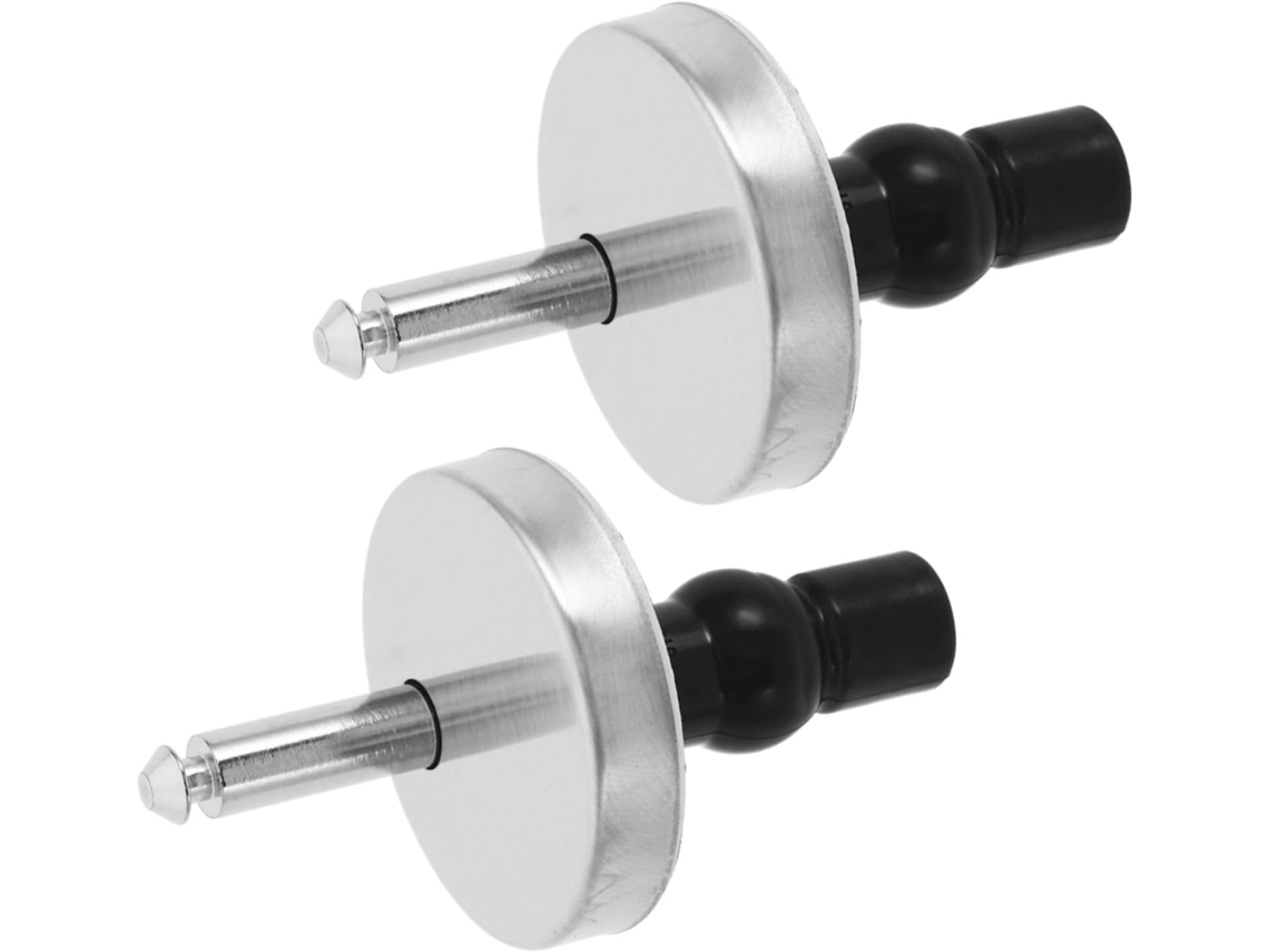 Fixadores Universais Para Assento Sanitário Em Aço Inoxidável Prateado, Pacote Com 2 Parafusos.