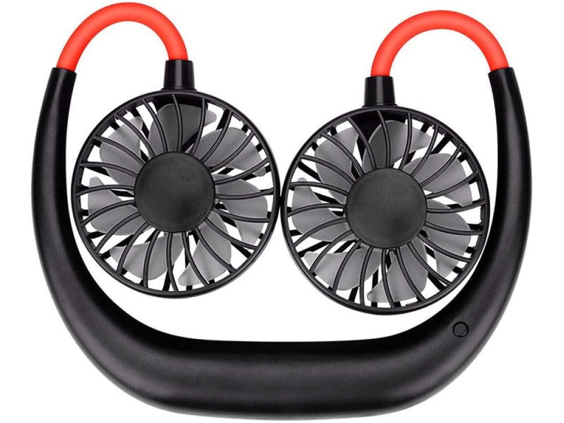 Ventilador de ar USB mini resfriamento de pescoço S/MARCA, 360g, uso doméstico e externo