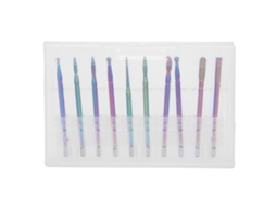 10pcs Brocas De Esmerilhamento Para Unhas Com Polimento E Remoção De Pele Morta - Ferramenta De Manicure